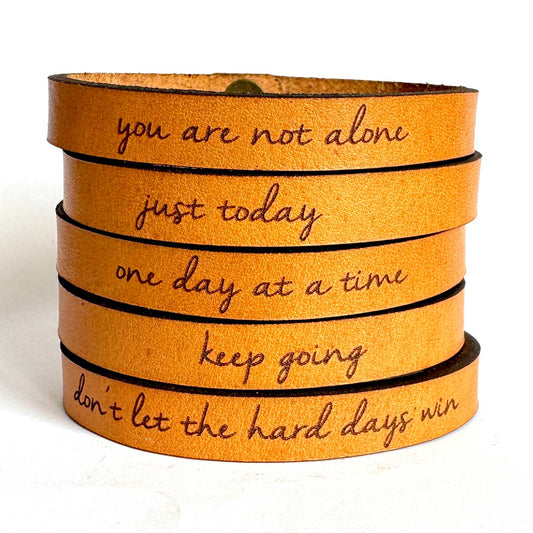 Just Today Leather Bracelet