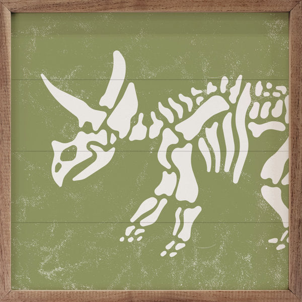 Triceratops Skeleton Green