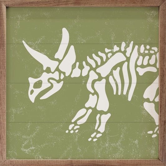 Triceratops Skeleton Green