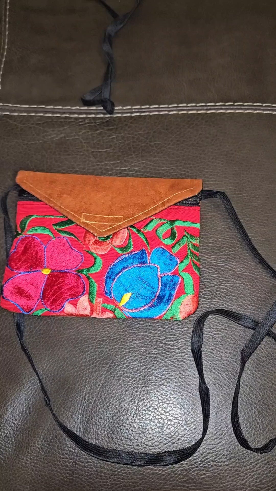 Mini Embroidered Envelope Crossbody