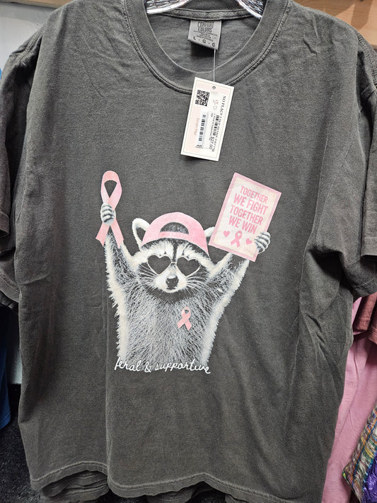 Feral & Supportive Breast Cancer Awareness Tee