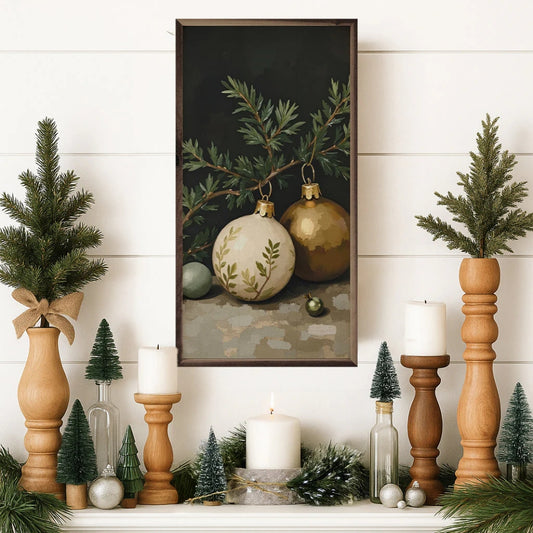 Gold And White Ornament