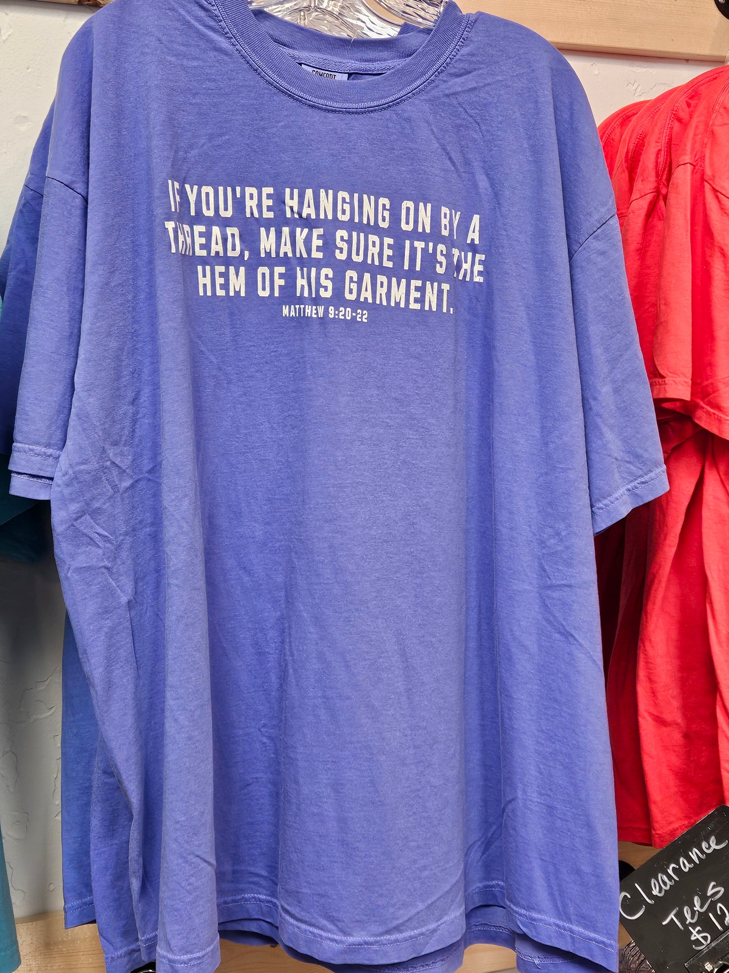 Hanging By The Hem Short Sleeve Tee