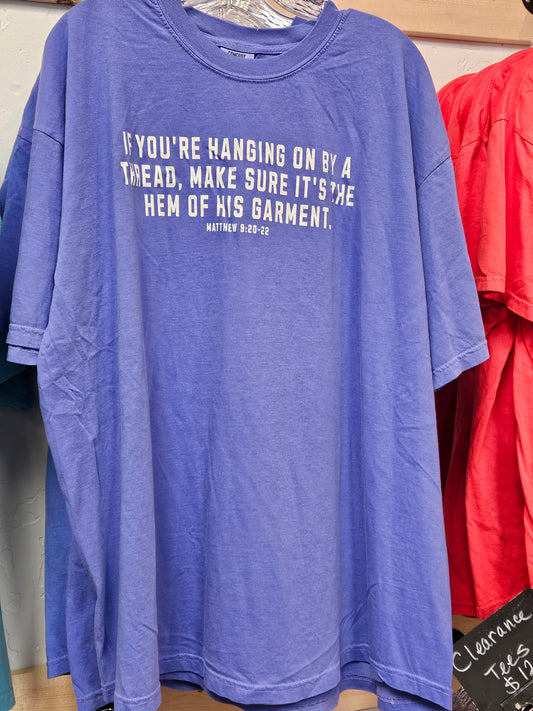 Hanging By The Hem Short Sleeve Tee