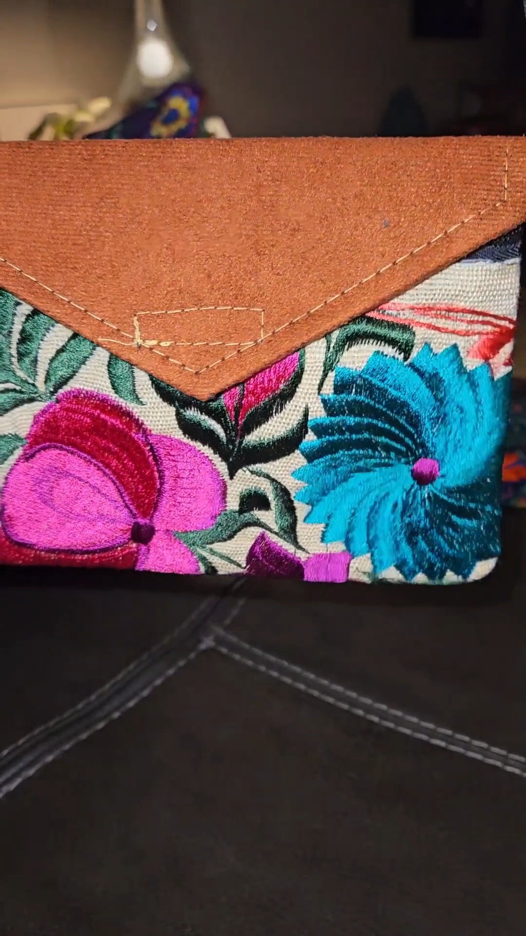 Mini Embroidered Envelope Crossbody