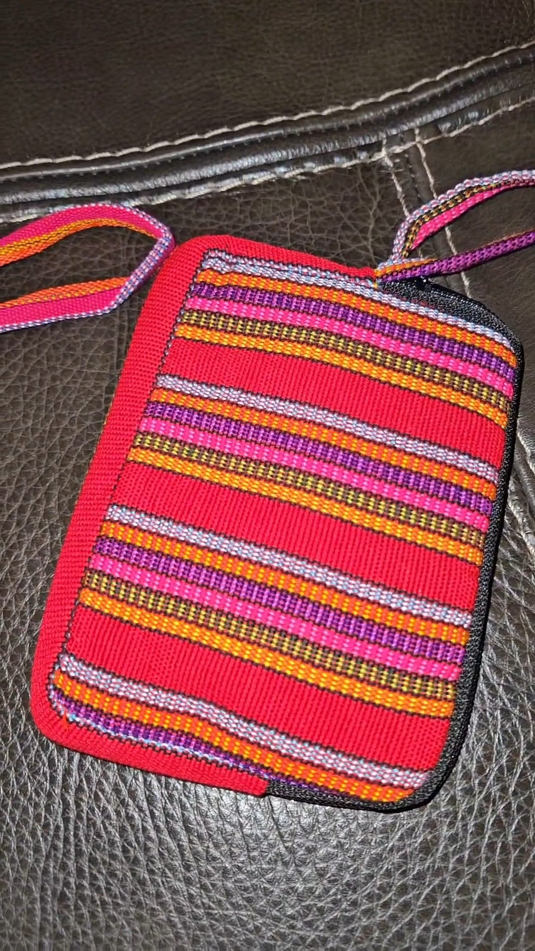 Embroidered Coin Purse Wristlet