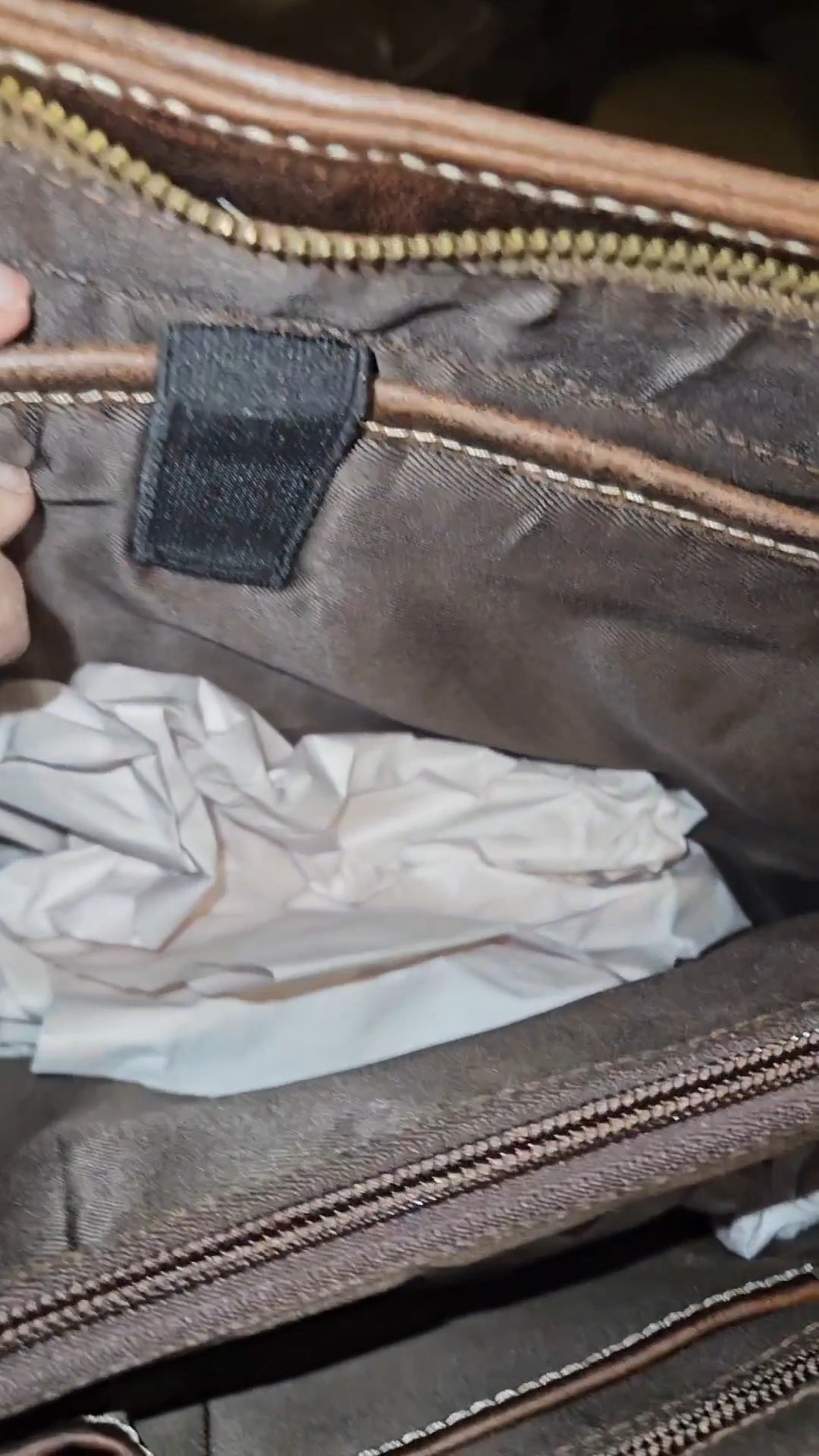 Genuine Leather Tote w/Laptop Compartment