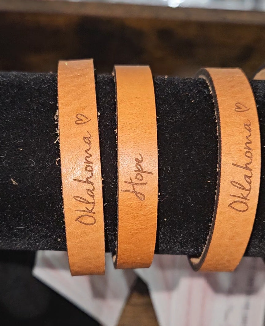 Oklahoma Leather Bracelet