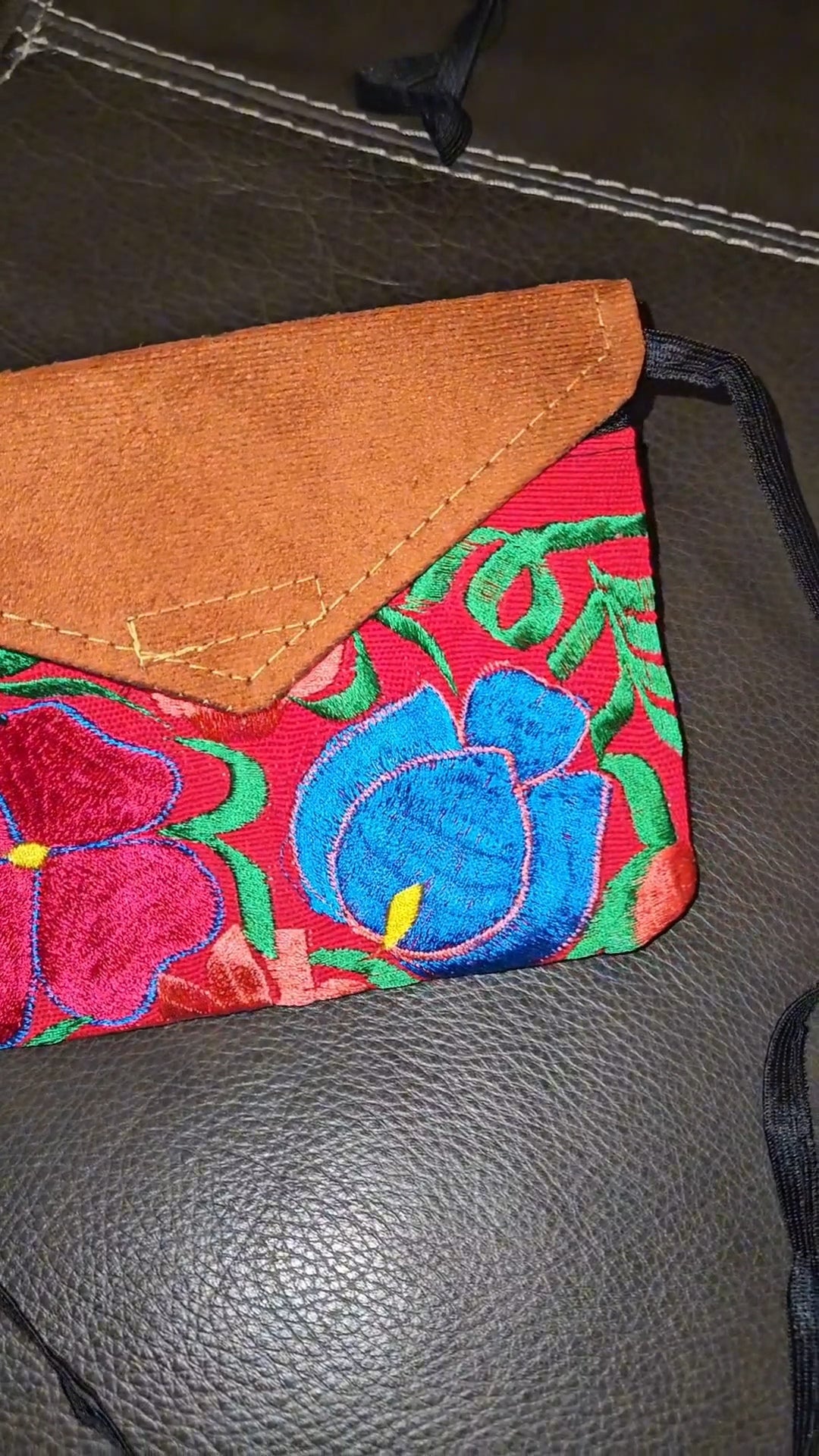 Mini Embroidered Envelope Crossbody