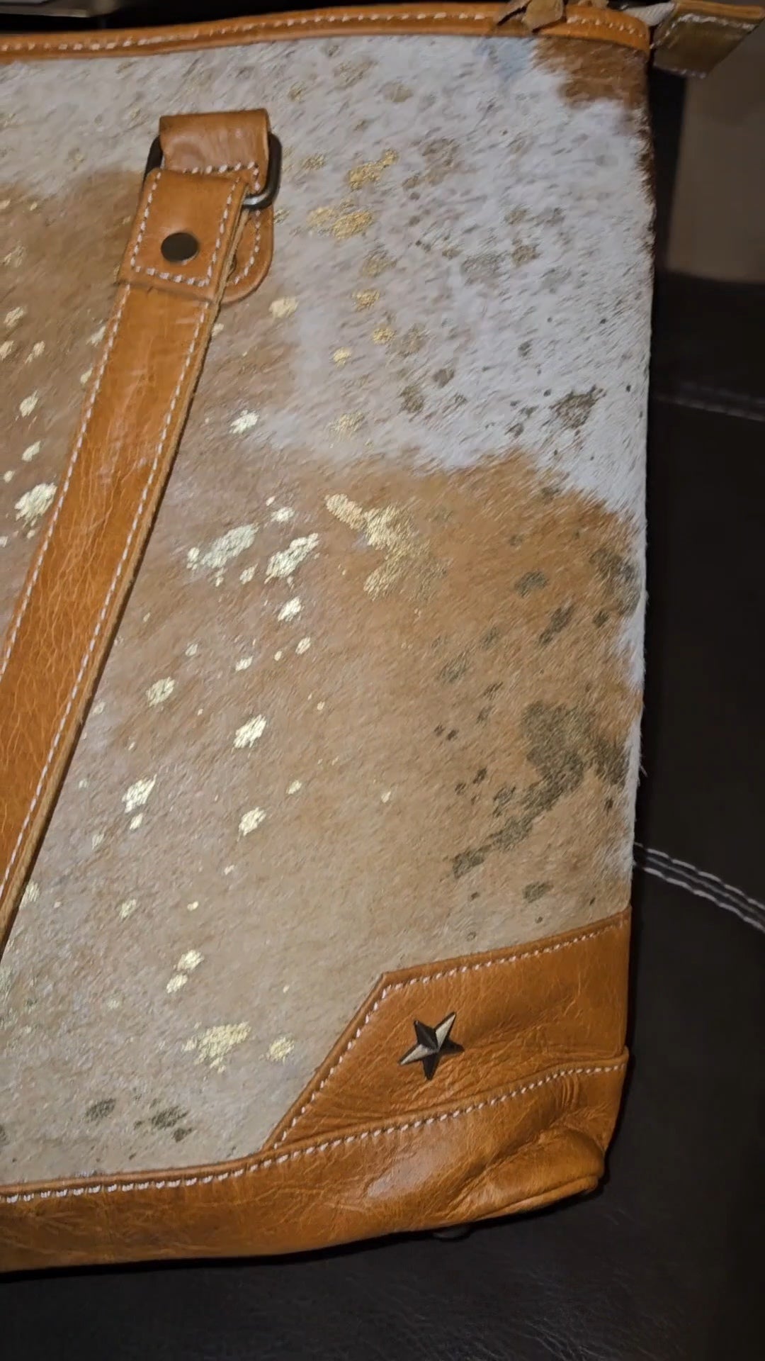 Genuine Leather Tote w/Laptop Compartment