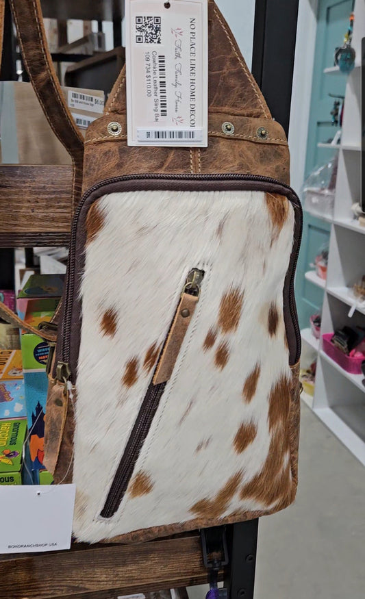 Cowhide Leather Sling Bag