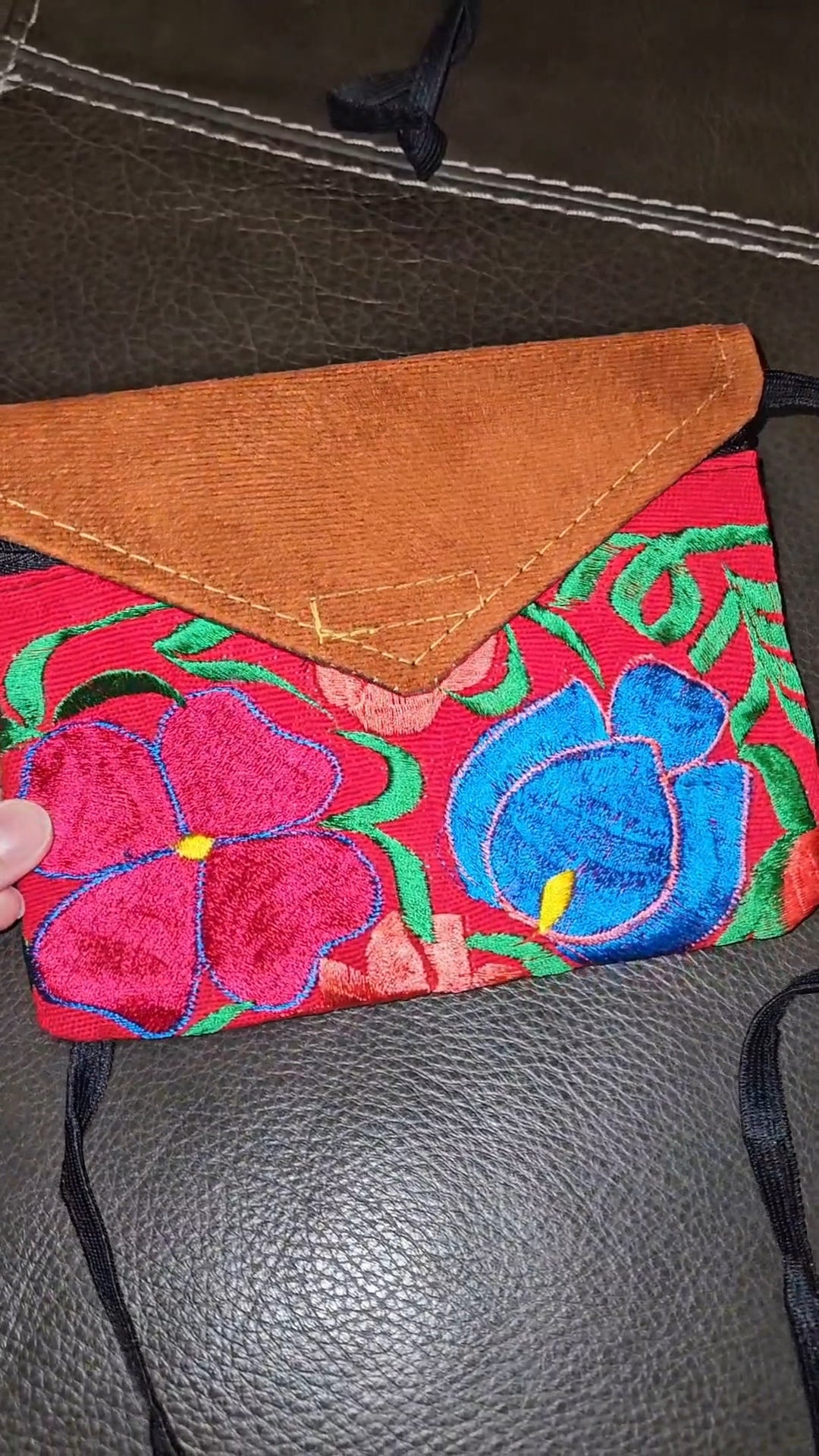 Mini Embroidered Envelope Crossbody