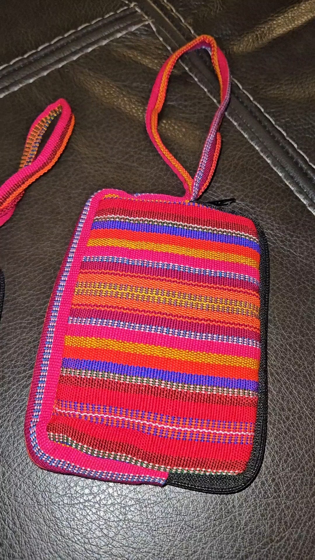 Embroidered Coin Purse Wristlet