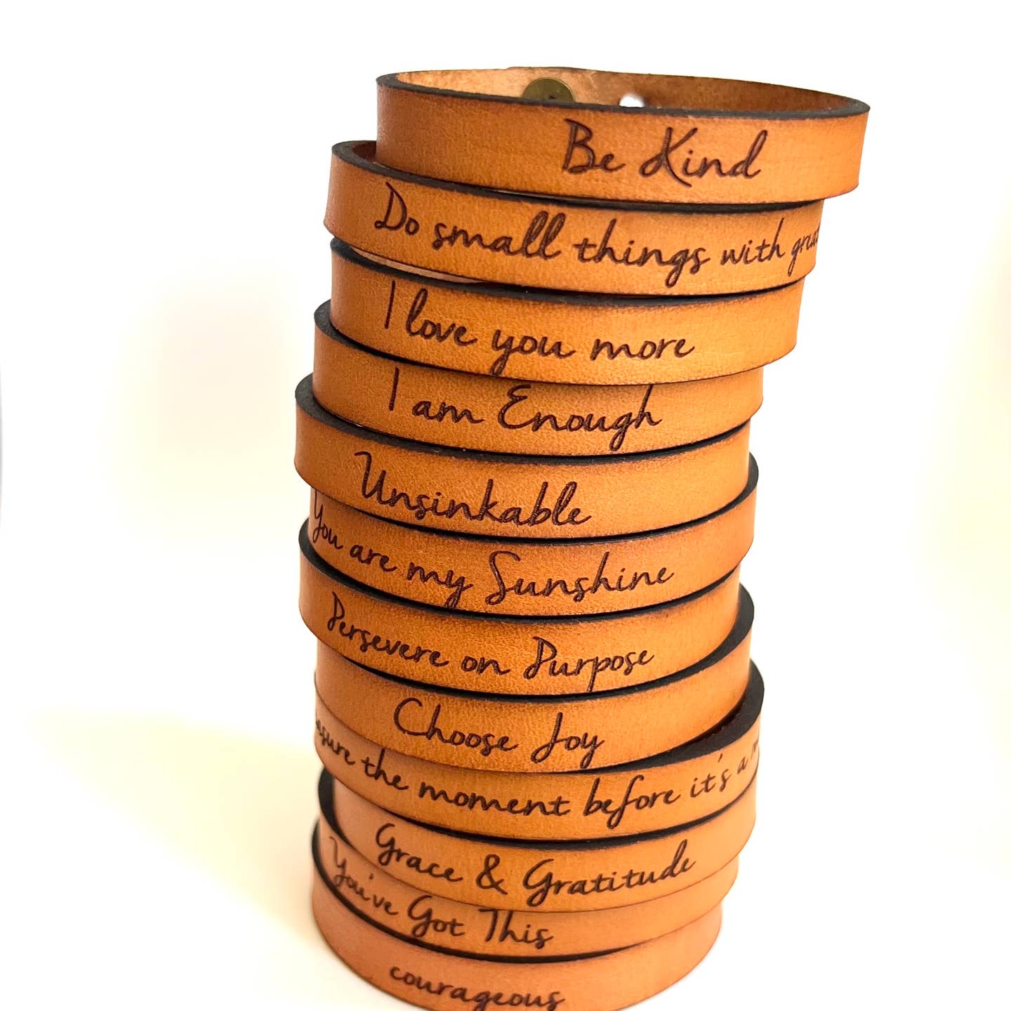 Be Kind Leather Bracelet