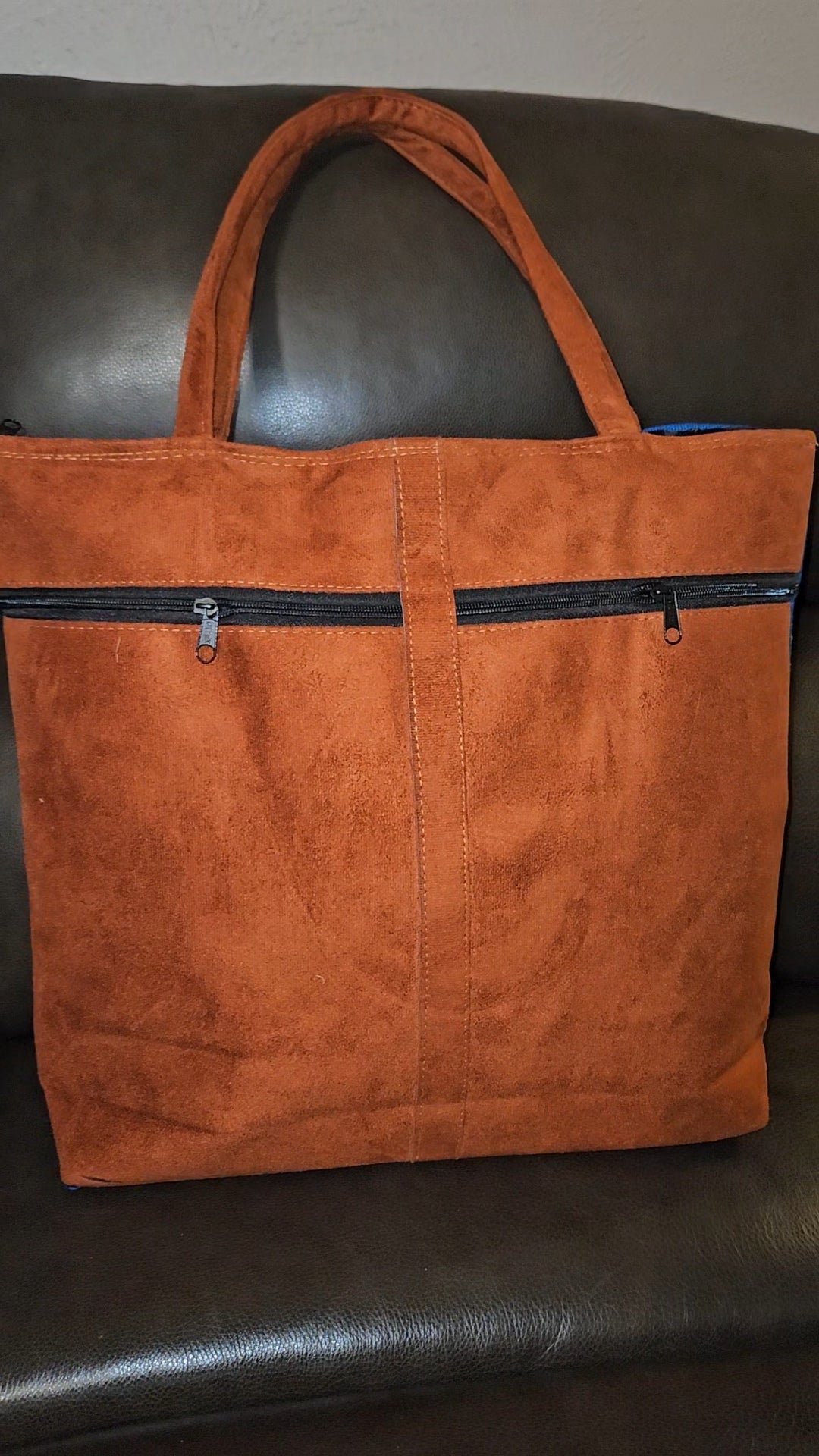 Large Embroidered Sunflower Tote Purse