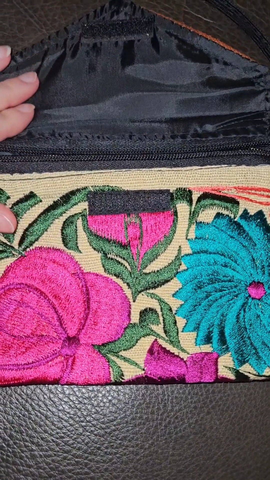 Mini Embroidered Envelope Crossbody