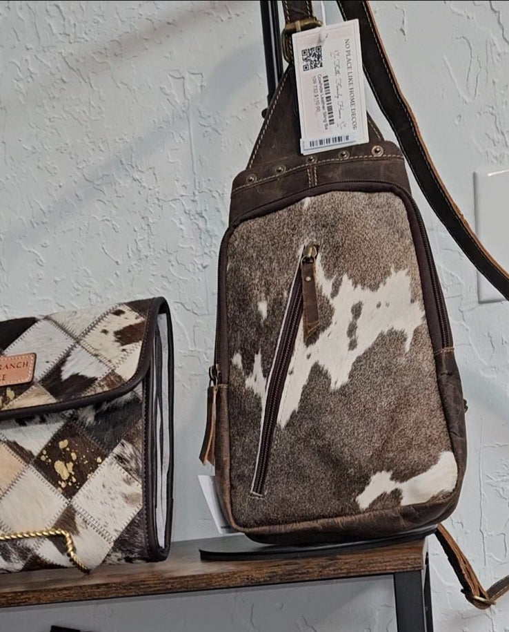 Cowhide Leather Sling Bag