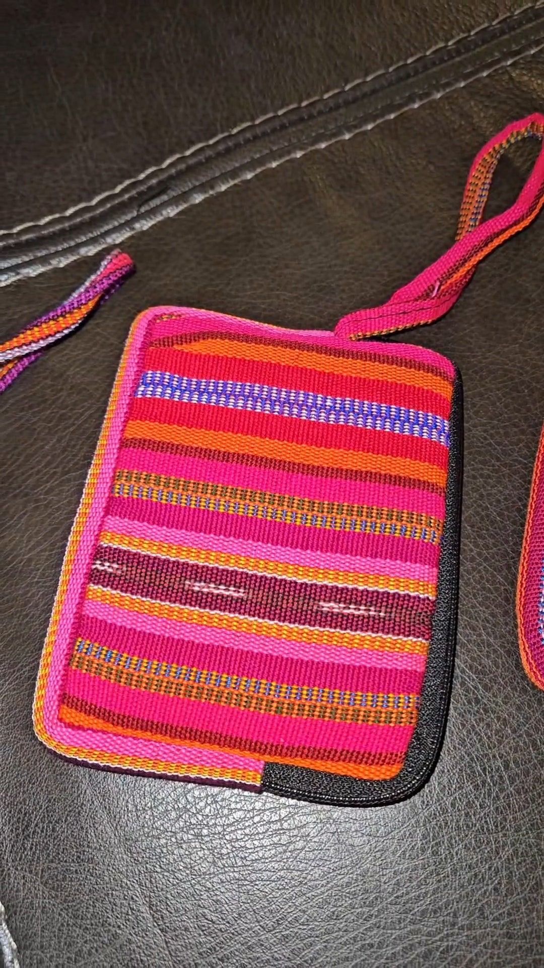 Embroidered Coin Purse Wristlet