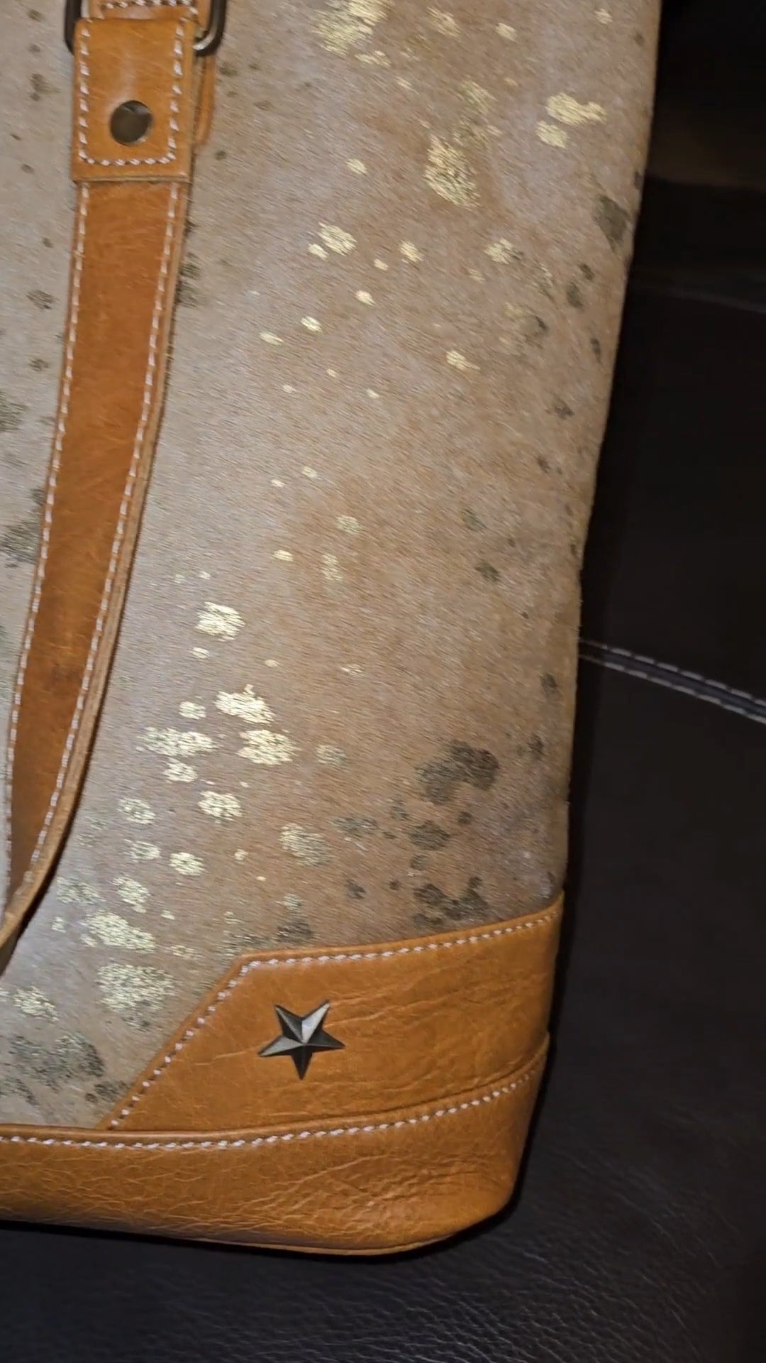 Genuine Leather Tote w/Laptop Compartment
