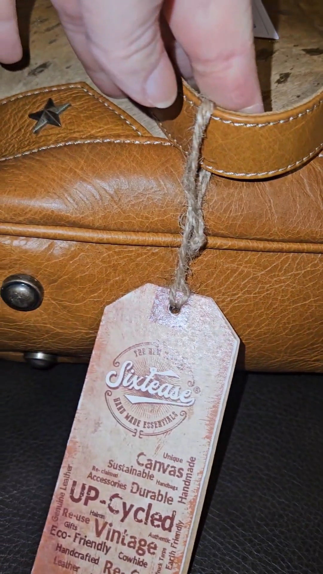 Genuine Leather Tote w/Laptop Compartment